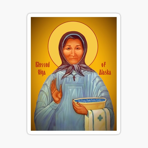 Item preview, Blessed Olga of Alaska Righteous Orthodox icon  designed and sold by orthodox-icon.