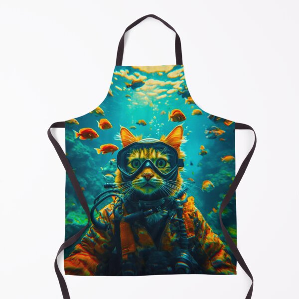 Item preview, SCUBA CAT designed and sold by PSYCHOKITTY MERCH.