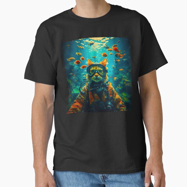 Item preview, SCUBA CAT designed and sold by PSYCHOKITTY MERCH.