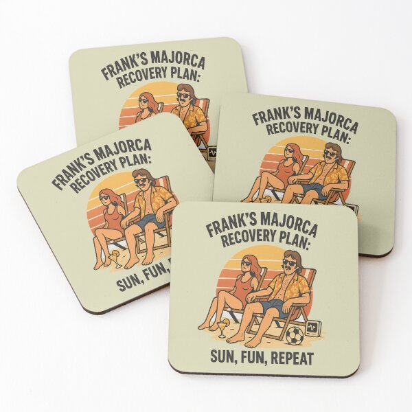 Item preview, Frank’s Majorca Recovery Plan – Retro Football T-Shirt designed and sold by SMB Dept..