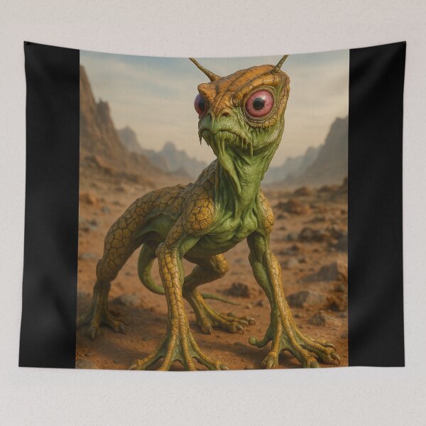 Item preview, Alien lizard looking for food designed and sold by kiwiartyfarty.