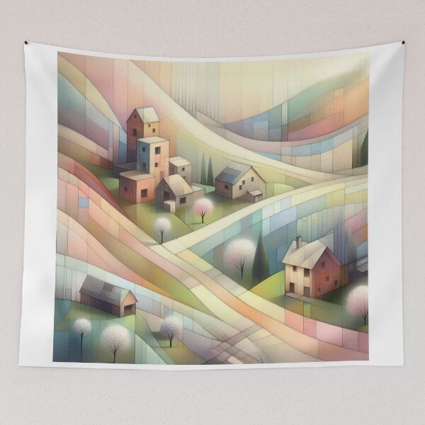 Item preview, Dreamy Village designed and sold by Beyondnote-Art.