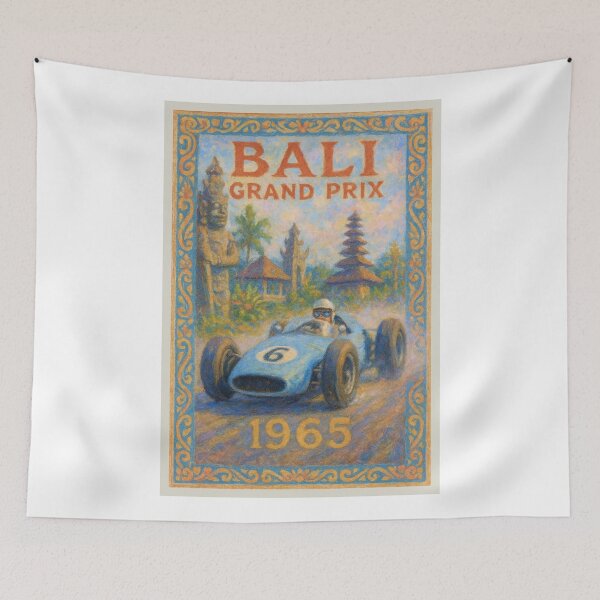 Item preview, 1965 Bali Grand Prix designed and sold by retrographics.