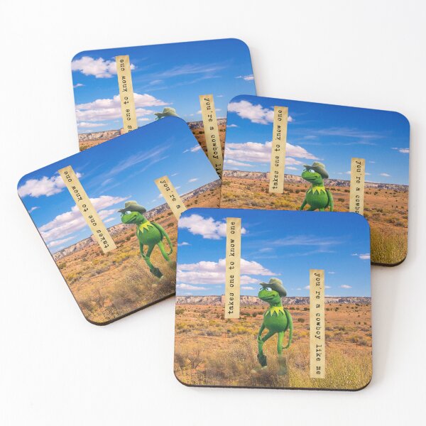 Item preview, Kermit Cowboy Like Me (Square) designed and sold by kamiyaavi.