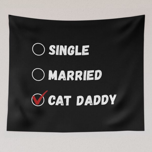 Item preview, Single Married Cat Daddy, Cat Lover Shirt designed and sold by Sleepy Cat Design.