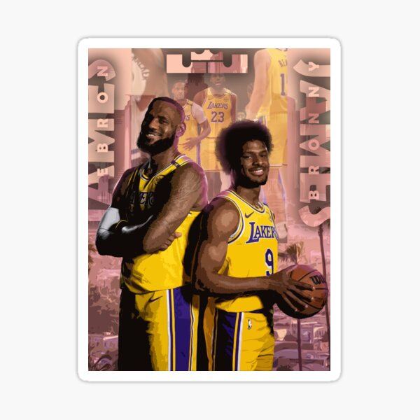 Artikel-Vorschau von LeBron und Bronny von den Los Angeles Lakers!, designt und verkauft von Quadghouls.