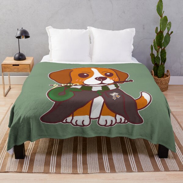 Item preview, Ambitious Wizard Dog – Magic Academy Beagle in Green Scarf designed and sold by BGMeYou.