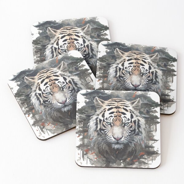 Item preview, Bengal Tiger – Temple Guardian | Asian Fantasy Art | Mythical Warrior Beast  designed and sold by Daagath.
