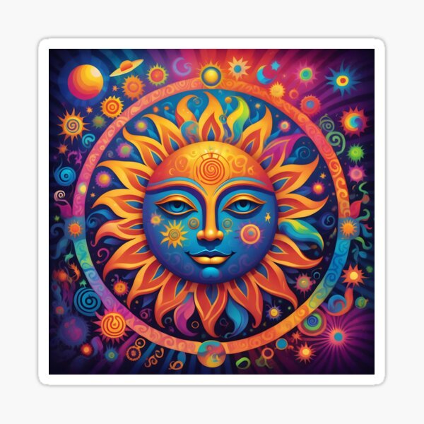 Item preview, Cosmic Sun: A Psychedelic Tapestry designed and sold by art-extended.