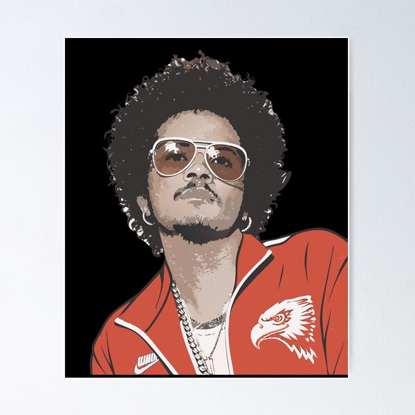 Item preview, Pop Art Bruno Mars Retro Vintage Vector Art designed and sold by Har-vee.
