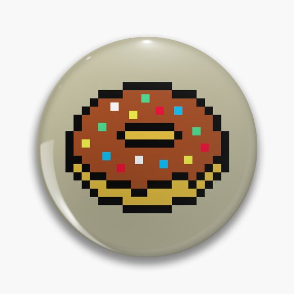 Item preview, Chocolate Pixel Doughnut  designed and sold by SpaceAlienTees.