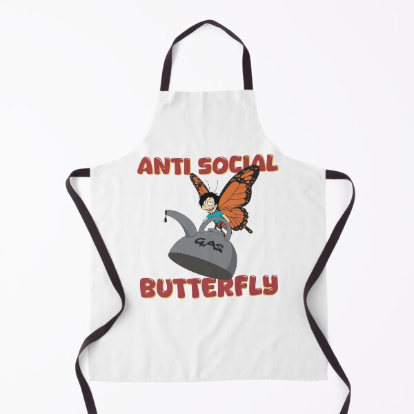Item preview, Antisocial butterfly designed and sold by Mishpotato.