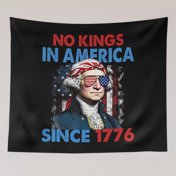 Item preview, NO KING IN AMERICA SINCE 1776 – Revolutionary Patriotic Statement designed and sold by Har-vee.