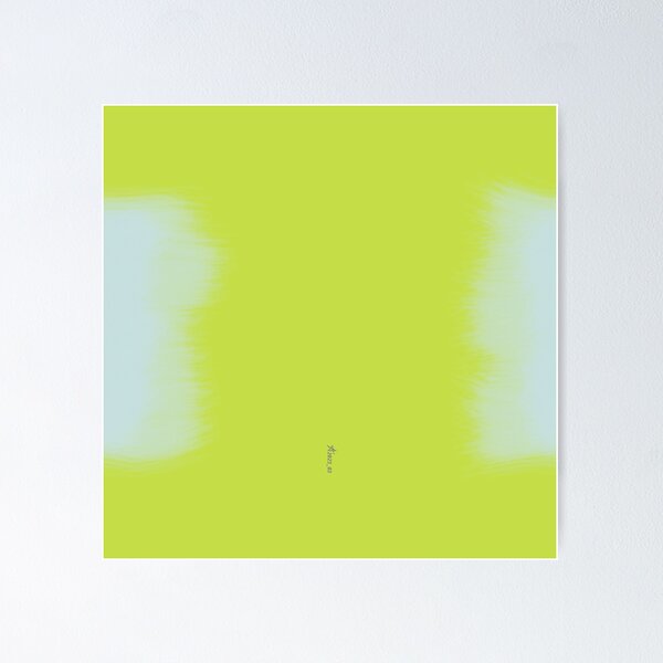 Endless Chlorophyll Sky 2023 nonZEN brush 03 Kiwi Green Love Bird Pantone color _ Tomica Aco Goluban _ Croatia Poster