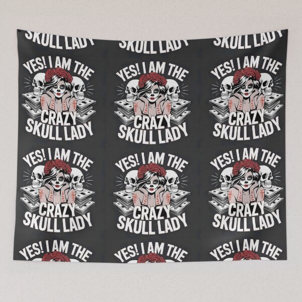 Item preview, Crazy Skull lady designed and sold by Joshuasanga76a.