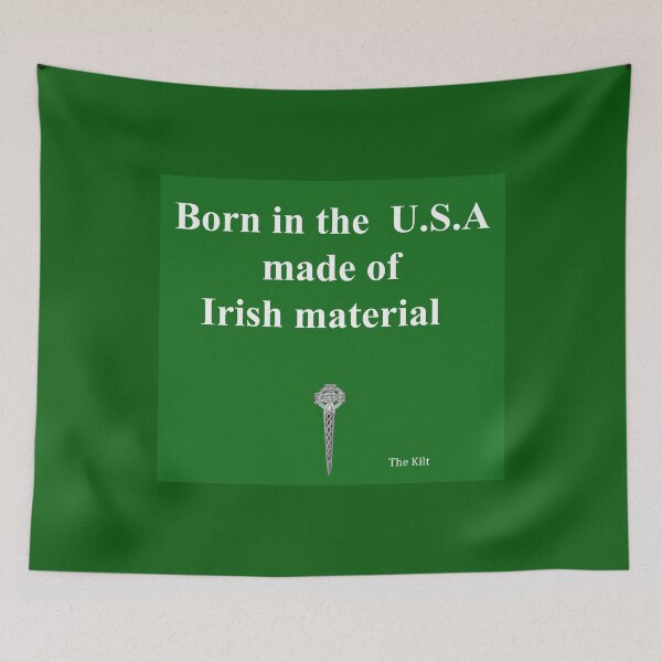 Item preview, Born in the USA (Irish) designed and sold by Murph's Images.