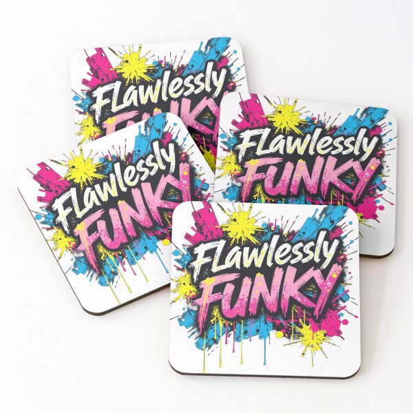 Item preview, Flawlessly Funky - Bold Urban Splatter Typography Design designed and sold by Kayqriel.