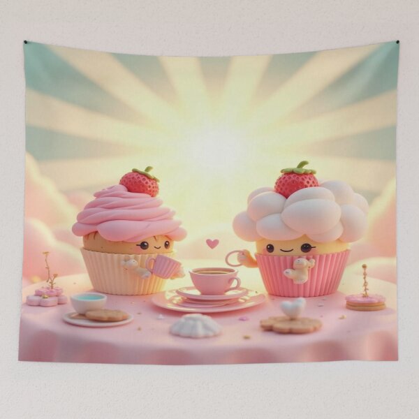 Item preview, DolledUp Kawaii Tea Wonderland – A magical world full of sweet treats & whimsical tea party vibes designed and sold by FotoworldEdel.
