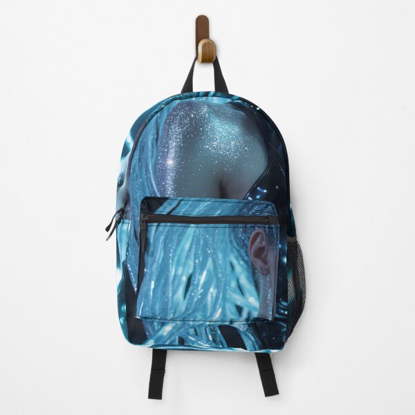 Item preview, Cancer Zodiac Sign – Silver & White Cyberpunk Muse | Celestial Cancer Art designed and sold by ArtiQreate.