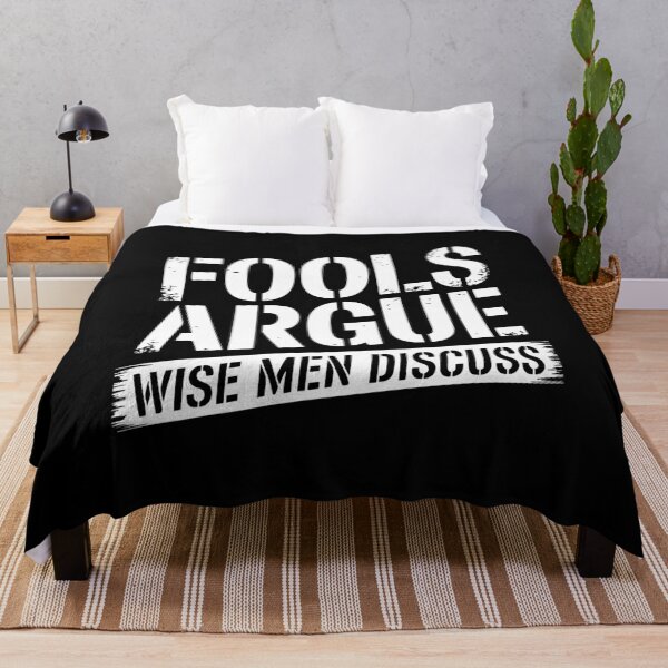 Item preview, Fools Argue Wise Men Discuss Socrates Wisdom Clever Arguing designed and sold by w1ckerman.