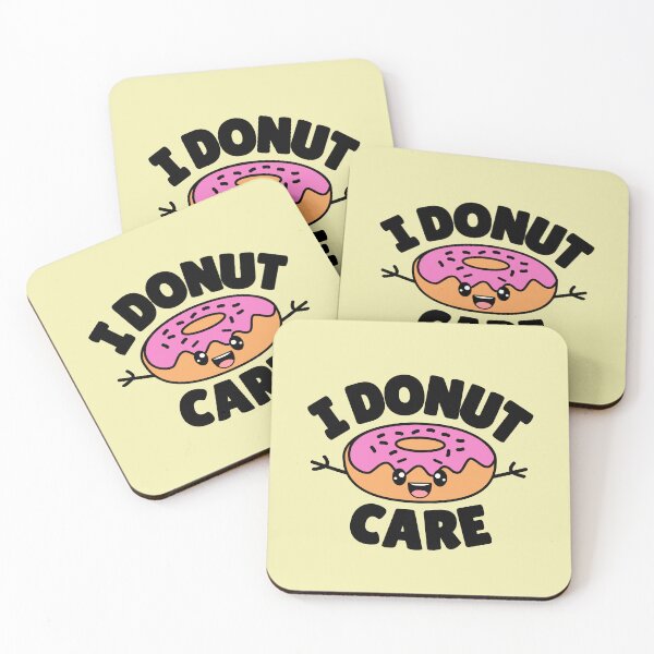 Item preview, I Donut Care.Funny Donut Pun designed and sold by aussieexplore.