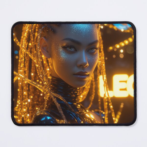 Item preview, Leo Zodiac Sign – Fiery Cyberpunk Lioness | Leo Neon Art designed and sold by ArtiQreate.
