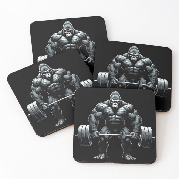 Item preview, Gorilla training hard - Gym designed and sold by Danh Style.