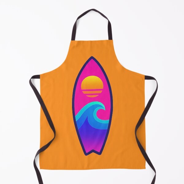 Item preview, Vaporwave Sunset Surfboard - Retro Summer Vibes designed and sold by Bearabilia.