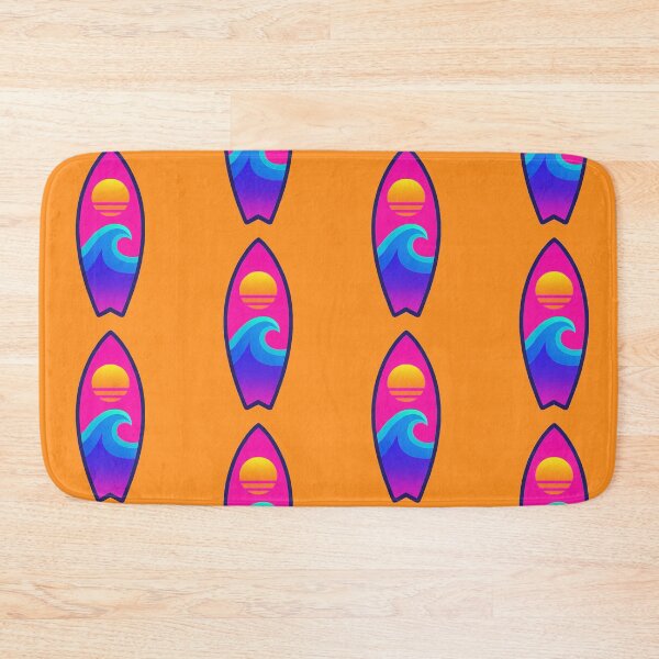 Item preview, Vaporwave Sunset Surfboard - Retro Summer Vibes designed and sold by Bearabilia.