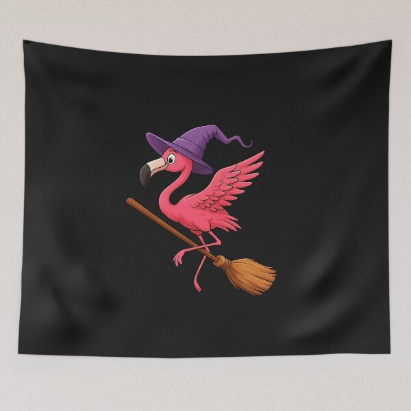 Item preview, Flamingoween Halloween Pink designed and sold by facegm.
