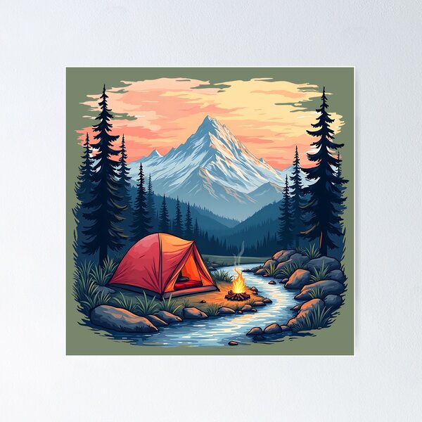 Item preview, Bivouac - Wild camping in the wilderness designed and sold by Danh Style.