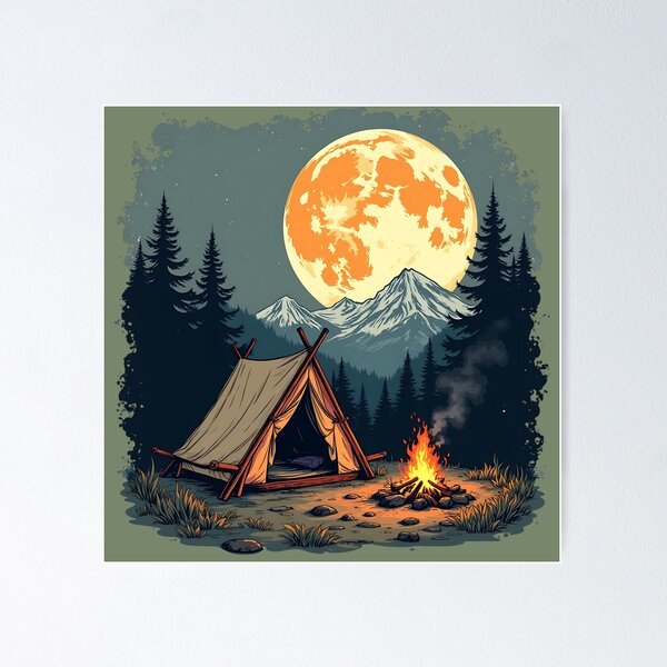 Item preview, Bivouac - Wild camping in the wilderness designed and sold by Danh Style.
