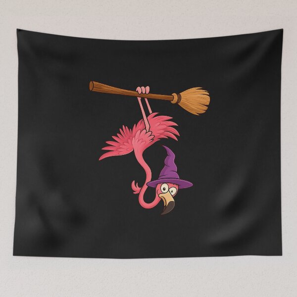 Item preview, Flamingoween Halloween Pink designed and sold by facegm.
