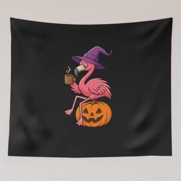Item preview, Flamingoween Halloween Pink designed and sold by facegm.