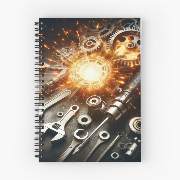 Item preview, Mechanic Tools & Gears – Spark-Powered Garage Art designed and sold by ashokreddy343.