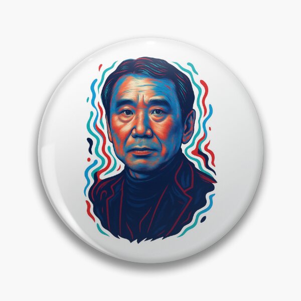 Item preview, Haruki Murakami Portrait-RGB colors designed and sold by RemonMichel.