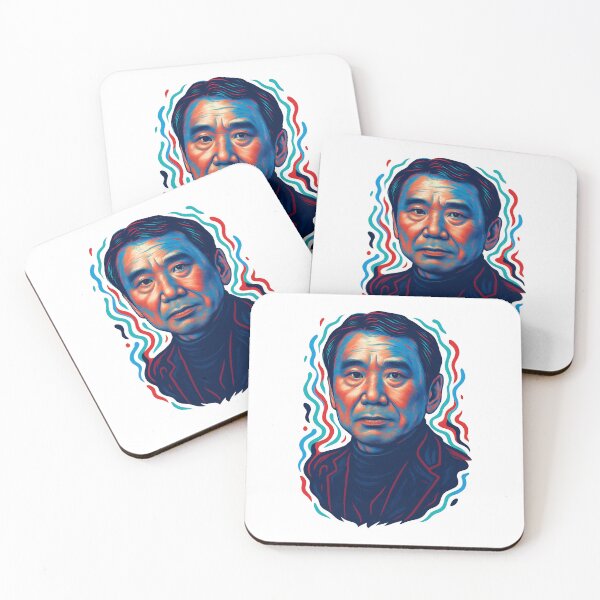 Item preview, Haruki Murakami Portrait-RGB colors designed and sold by RemonMichel.