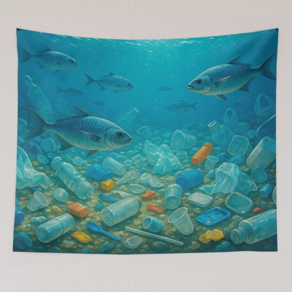 Item preview, Marine suffering from plastic flood designed and sold by Sigtrix.