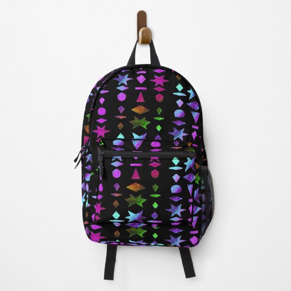 Item preview, Pop Art collage with colorful geometric shapes on black designed and sold by Vision Illustrated.