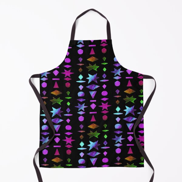 Item preview, Pop Art collage with colorful geometric shapes on black designed and sold by Vision Illustrated.