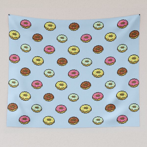 Item preview, Pixel Doughnut Pattern  designed and sold by SpaceAlienTees.