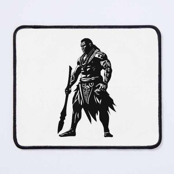 Item preview, Tongan Tribal Warrior Native Polynesian Island Samoan Fighter designed and sold by inkoutninja.