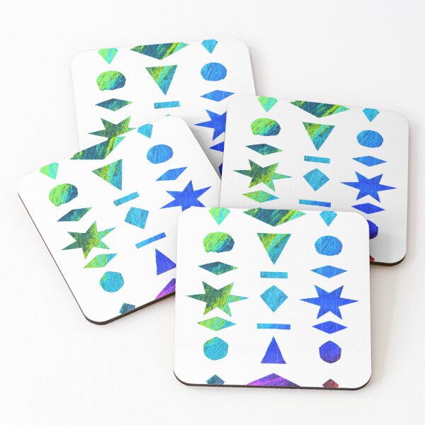 Item preview, Pop Art Paper Cutting: Colorful Geometric Shapes on White designed and sold by Vision Illustrated.