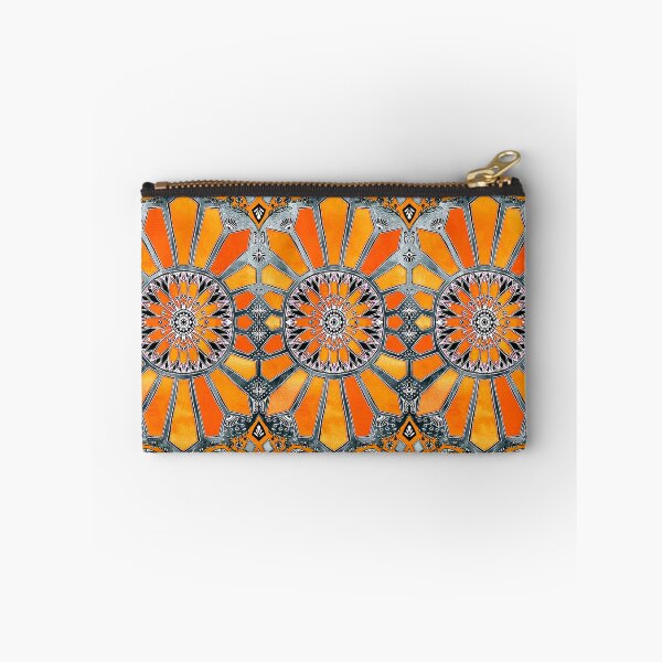 Item preview, Celebrating the 70's - tangerine orange watercolor on grey designed and sold by micklyn.