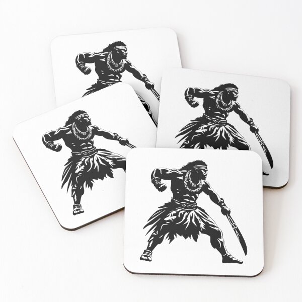 Item preview, Tongan Tribal Warrior Native Polynesian Island Samoan Fighter   designed and sold by inkoutninja.