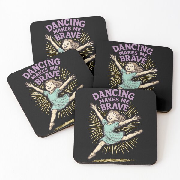 Item preview, Dancing Makes Me Brave Ballet Loving Girls designed and sold by LuminOrb.
