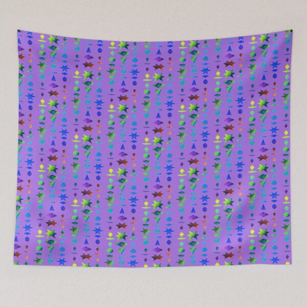 Item preview, Pop Art Paper Cutting: Colorful Geometric Shapes on Purple designed and sold by Vision Illustrated.