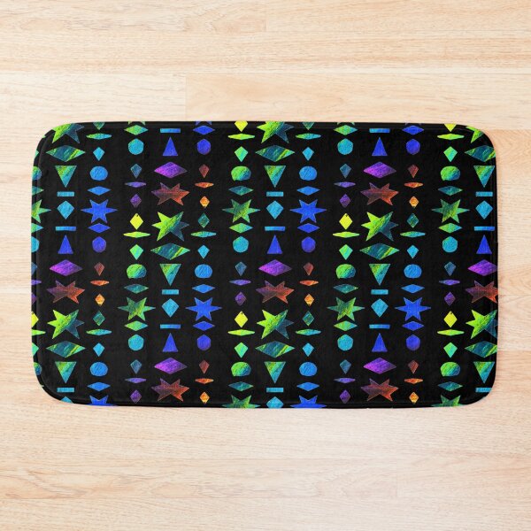Item preview, Pop Art Paper Cutting: Colorful Geometric Shapes on Black designed and sold by Vision Illustrated.