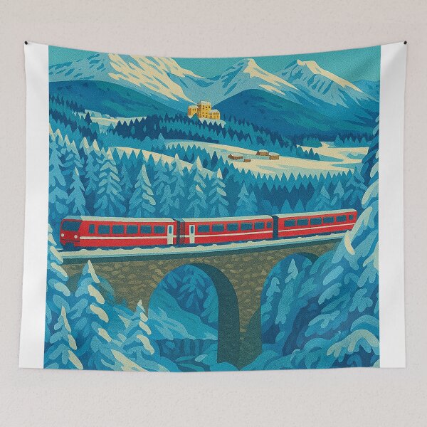Item preview, Bernina express - Switzerland Travel poster designed and sold by TravelMarvel.