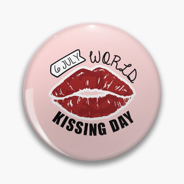 Item preview, 6 July World Kissing Day - Wacky Holidays designed and sold by ChemicalXShop.